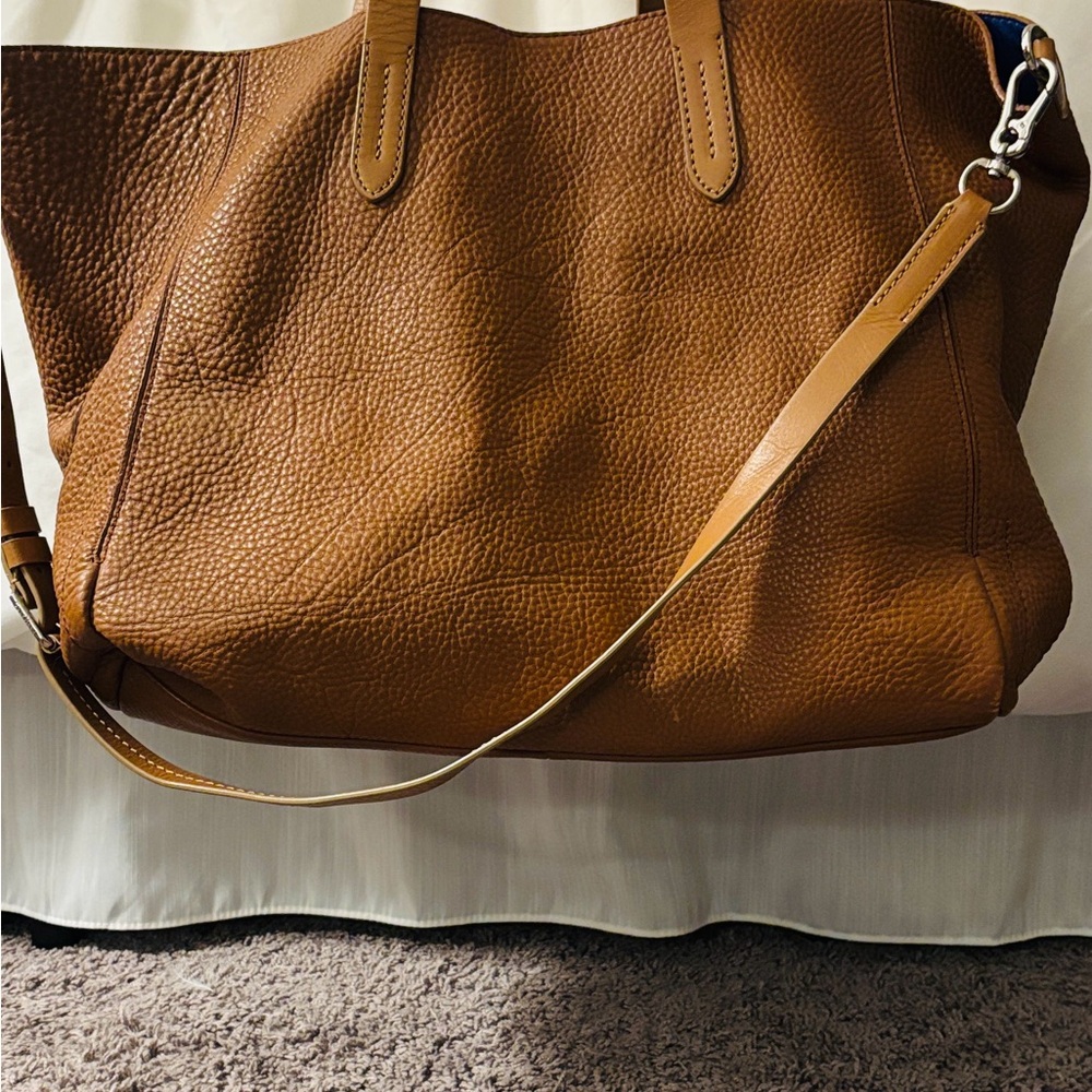 Cole Haan Tan Leather Tote Crossbody Bag